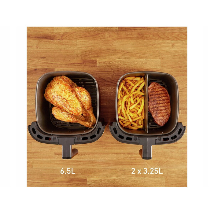 Аерофритюрниця та гриль 2в1 Tefal XXL: безмасляна фритюрниця, 1400 Вт, 6.5 л, з сепаратором