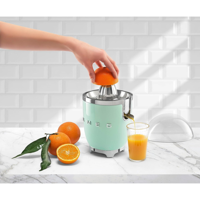 Електрична соковижималка для цитрусових Smeg CJF11CREU, 70 Вт, пастельний зелений