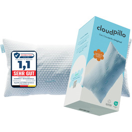 Ергономічна подушка Cloudpillo з пам’яттю форми 40x80 см, регульована висота, гіпоалергенна, преміум-якість