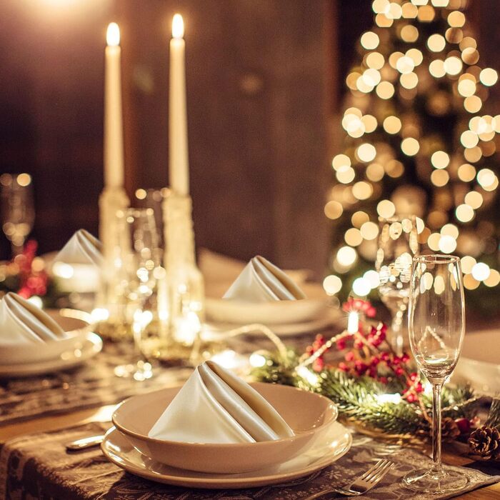 Kalopro 12-Piece Gold Cloth Napkins, Satin Gold Table Napkins, 20x20 inches (50.8x50.8 cm), Washable, Polyester, Reusable Napkins, Fabric for Wedding, Party, Christmas, Table Decoration (Gold)