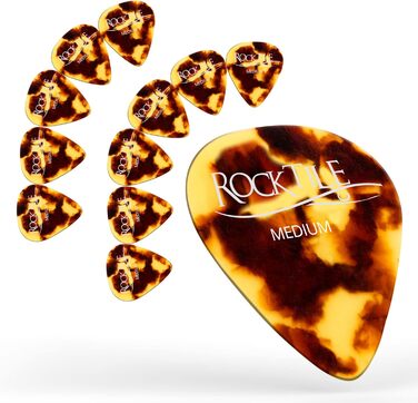 Rocktile Супер комплект для електрогітари (підсилювач, тюнер, каподастр, ремінь, медіатори, чохол, підставка для гітари та підручник з CD/DVD) чорний