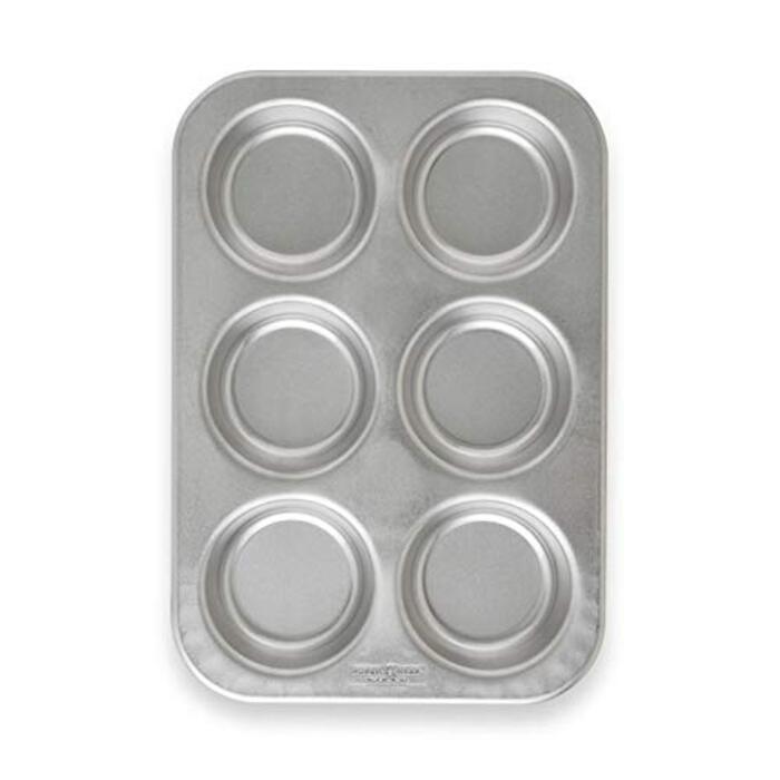Nordic Ware Jumbo Muffin Pan, Aluminum, Natural, Six 4in Cups