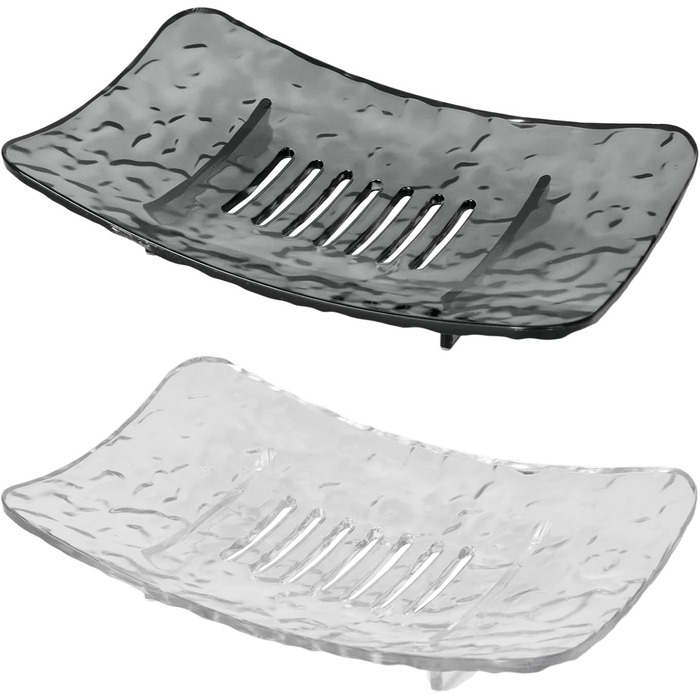 Миска для мила з піддоном для стікання води, водонепроникна мильниця без свердління, мильниця для душу, підставка для мила з дренажем для ванної, балкону, кухні, легке очищення