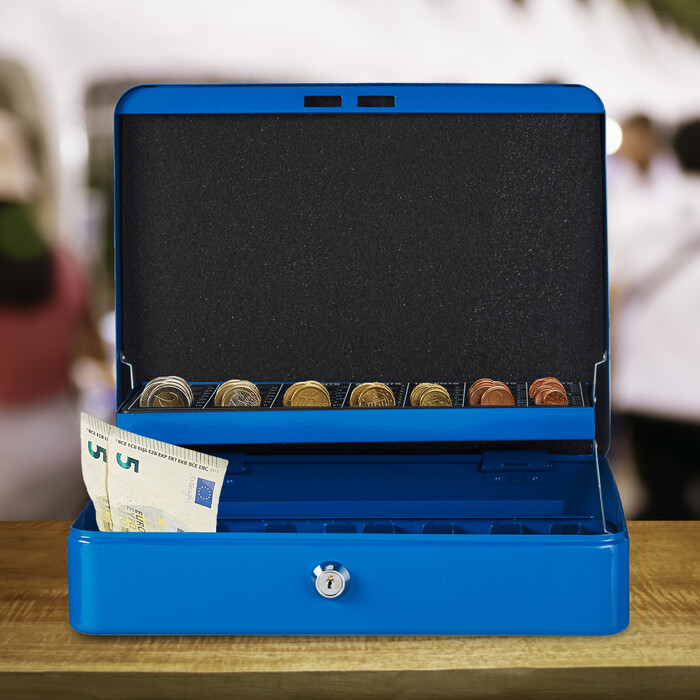 Cash Box з дошкою для підрахунку євромонет