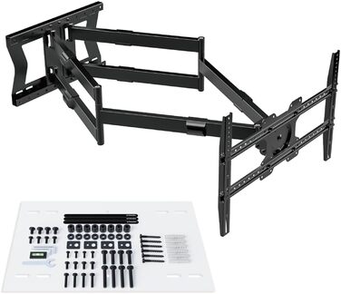 Настінний кріплення для телевізора XTRARM TiTon, 120 см, поворотне, 40 кг, VESA max. 400x400 мм, чорний