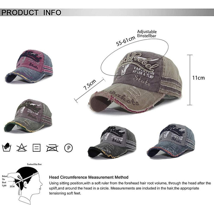 Кепка бейсболка унісекс, регульована, ретро стиль, бежева