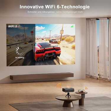 Портативний проєктор Mini Beamer VOPLLS 16000L Full HD 1080P: кінотеатр для дому та мобільних пристроїв (E-28000L)