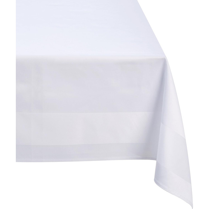 Fleuresse Damask Tablecloth, white, 130 x 250 cm