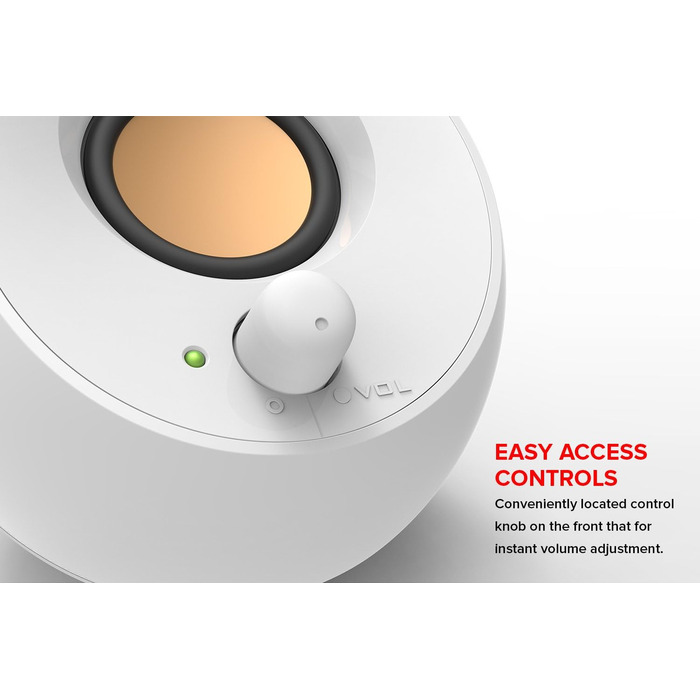 Creative Pebble - USB колонки для комп'ютера (білі, моно)