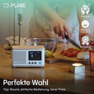 Портативне радіо Pure Classic Mini: DAB+, Bluetooth 5.3, 15 годин роботи, 2.4
