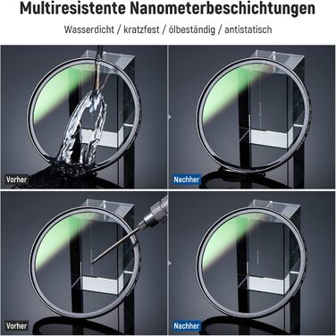 NEEWER 49mm CPL Поляризаційний фільтр з оптичним HD склом, двостороннє покриття 30 шарів, алюмінієва рамка, вологостійкий, стійкий до подряпин, антибліковий