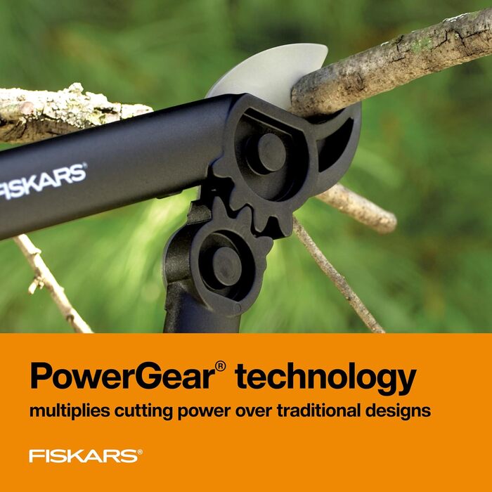 Секатор Fiskars PowerGear Super, 38 см, для гілок