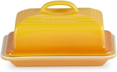 Le Creuset Stoneware Butter Dish, 900 g, 17 x 12.5 x 9 cm, Nectar, 70837176720000
