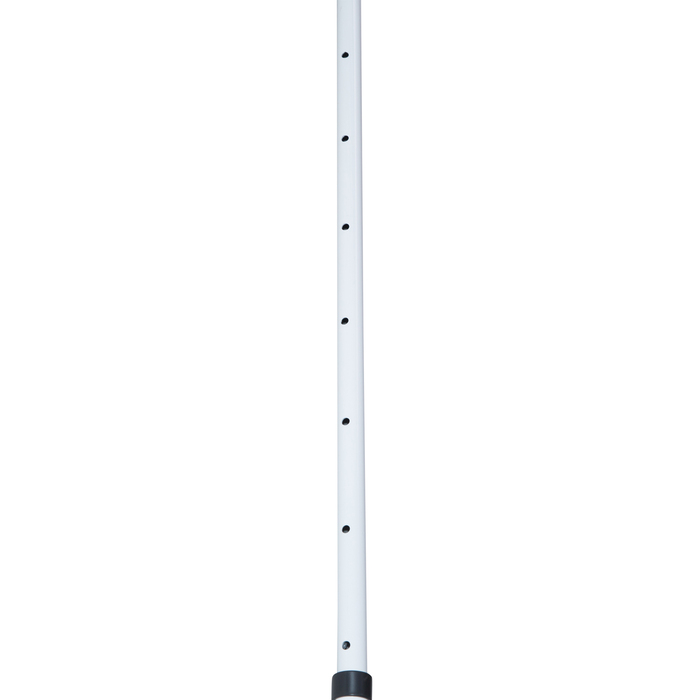 Outsunny Articulating Arm Awning Clamp Awning Height Adjustable 200x150cm Blue/White Aluminum for Terrace & Balcony