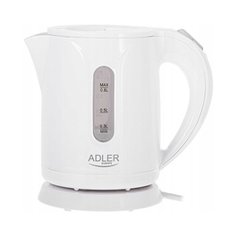 Електричний чайник Adler AD1371W, 850 Вт, 0,8 л, білий