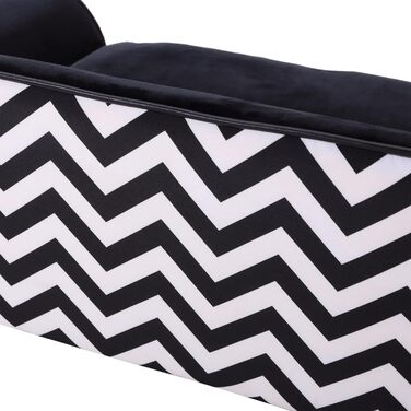 Pawhut Софа для домашніх тварин: зручне ліжко-софа для собак та котів з подушкою (чорний)