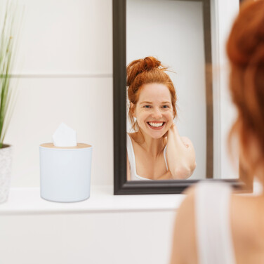 Relaxdays Cosmetic Tissue Box with Lid