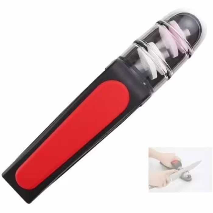 MinoSharp 440-BR Plus Ceramic Hand Sharpener (black/red)