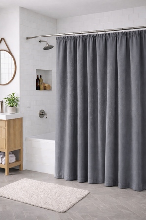 Текстильна штора для ванни NOW-ART, 150 x 180 см
