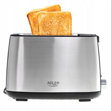 Тостер ADLER AD 3214, сріблястий/сірий, 900 Вт
