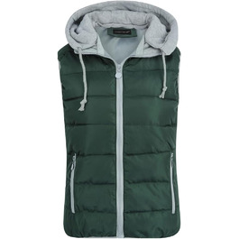 Легка зимова жилетка YOUTHUP West Daen з капюшоном для активного відпочинку та повсякденного носіння (XXL, Зелений)