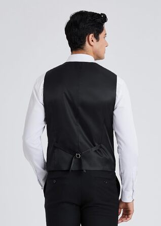 HISDERN Жилет чоловічий для весілля та офіційних заходів, класичний, ретро, бавовна, однотонний, елегантний, бізнес, XS-4XL, сірий