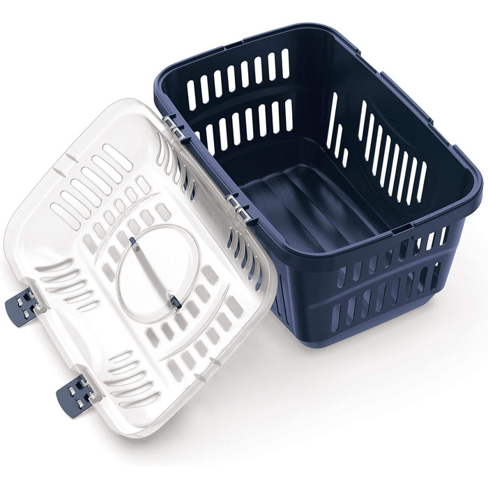 Транспортний бокс для кота з відкритим верхом, блакитний, 49 x 34 x 32 см