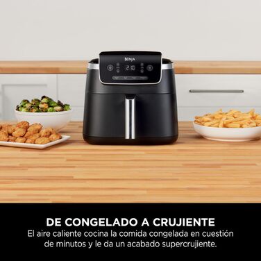 Ninja PRO Air Fryer Hot Air Fryer, 4.7L Air Fryer, Single Basket Hot Air Fryer, 4-in-1, for 1-2 Portions, Digital, Cook from Frozen, Non-Stick Drawer & Crisper Basket, Black AF140EU