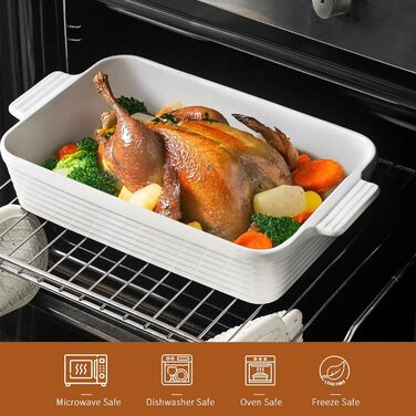 Набір форм для запікання Jassceram, керамічний, 4 шт. (різні розміри)