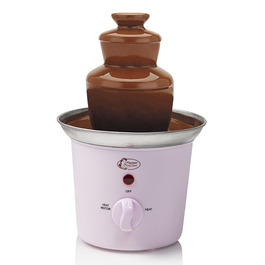 Шоколадний фонтан Bestron з 3 ярусами, рожевий, 60 Вт, з підігрівом