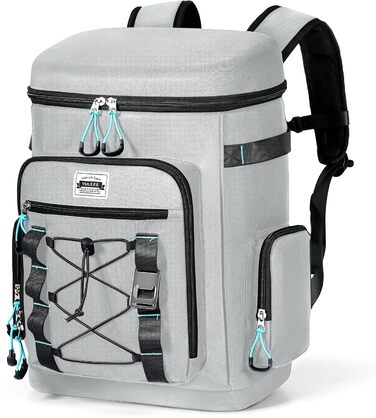 Large Cooler Bag Waterproof Insulated Leakproof Rolltop Cooler Bag Backpack Soft Cooler for Food & Drinks for Beach/Picnic/Camping