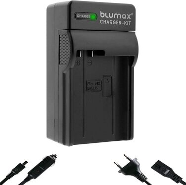 Зарядний пристрій Blumax LCD Dual для акумуляторів Nikon EN-EL15c/b/a – сумісний з Nikon D500, D850, Z7 II, Z6 III, Z5, Zf