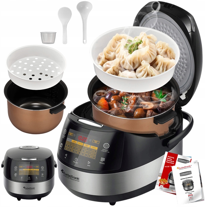 Мультиварка TurboTronic 5 л, 860 Вт, 18 програм, відкладений старт