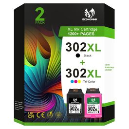 Комплект картриджів 302 XL (чорний та кольоровий) для принтерів HP OfficeJet 3830, 3831, 3833, 4650, 5230, DeskJet 3630, 3636, 3639, 1110, Envy 4524, 4525, 4527