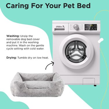 Круглий лежак для собак та котів Sheri The Original Calming Donut, 76x76 см, сірий - заспокійний лежак знімний чохол