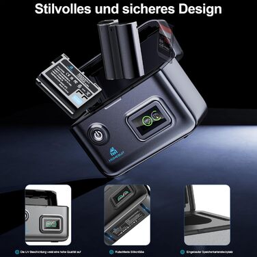 Акумулятор Homesuit EN-EL15c/a/15 (2шт) з LCD зарядним пристроєм для камер Nikon Z5, Z6, Z6II, Z6III, Z7, Z8, D7500, D7000, D7100, D7200, D500, D600, D610, D750, D780, D800, D810, D800E, D810A, D850