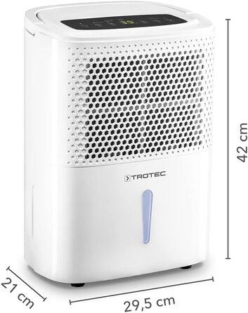 Електричний осушувач повітря Trotec TTK 26 E – продуктивність 10 л/день – площа 15 м² / 37 м³ – з автовимкненням