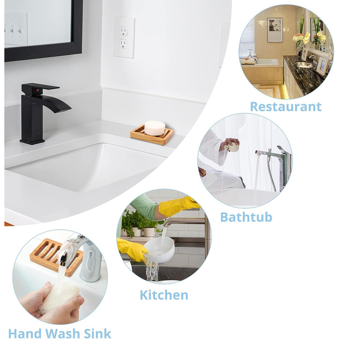 Дзеркальна миска для мила з текового дерева HTB, дизайн 