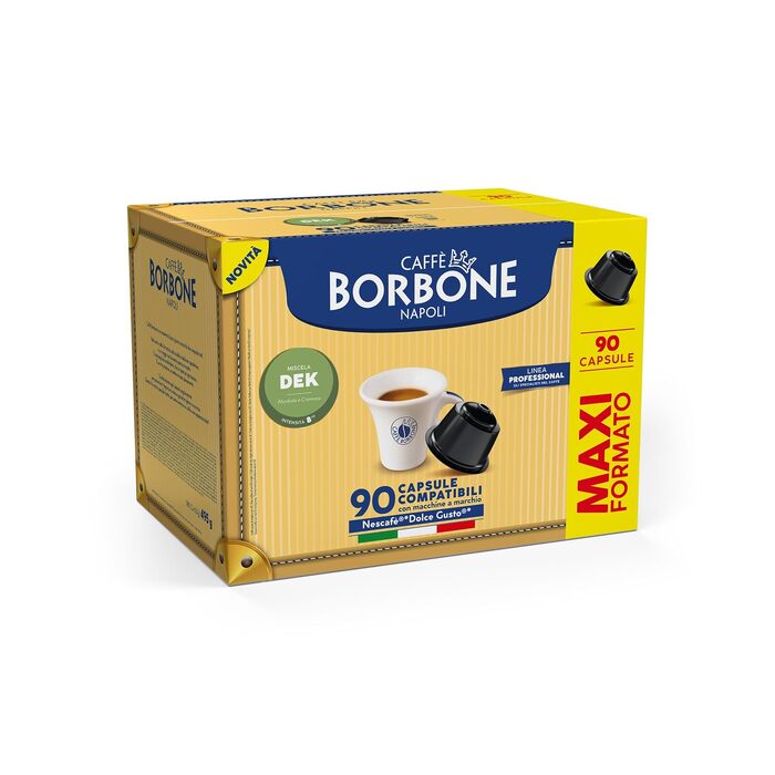 Кава Caffè Borbone в капсулах для Dolce Gusto, декафеїнація (без кофеїну), 90 шт.