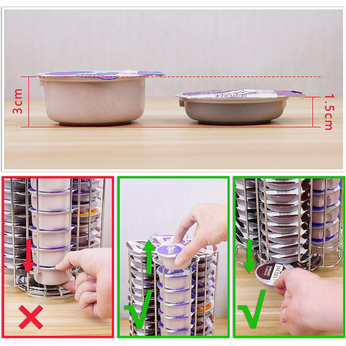 Підставка для капсул кави Tassimo EXZACT, обертова, на 52 капсули