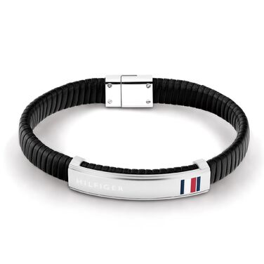 Браслет шкіряний чоловічий Tommy Hilfiger 2790349 чорний