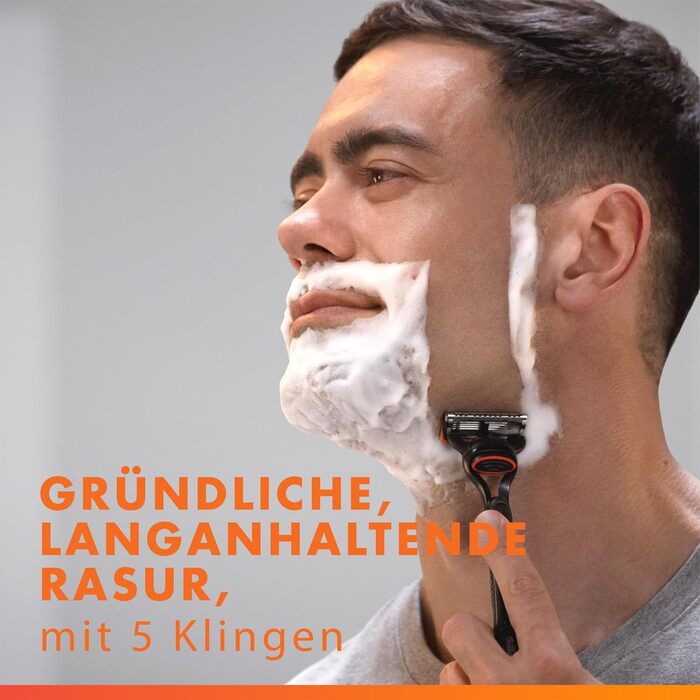 Смінні касети для гоління Gillette Fusion 5 для чоловіків, 12 шт, помаранчеві