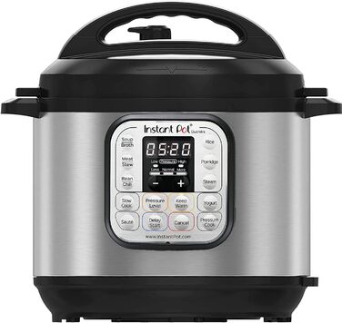 Мультиварка Instant Pot Duo 7-в-1, 5.7 л, нержавіюча сталь, мультикухня для приготування різноманітних страв
