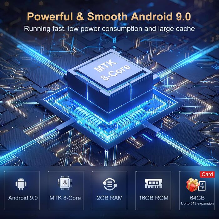 MP3 плеєр Oilsky 80GB з Bluetooth, WiFi та Android 9.0, 4