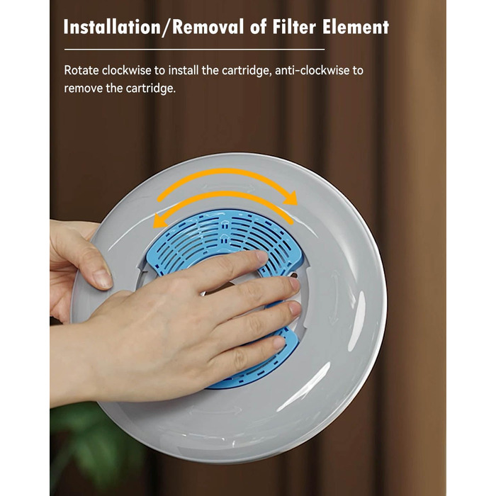 Нержавійна миска для собак з захистом від протікання, 2L, преміум якість, для собак та котів, миска для води без обливання, великий об'єм, 4 фільтри