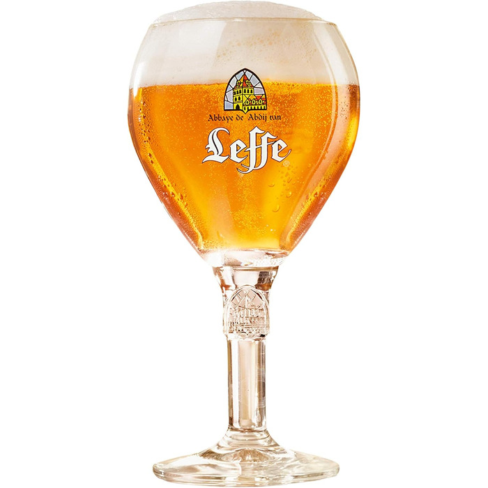 Набір келихів для пива Franziskaner Leffe 0.33л (6 шт) + підставки - Оригінальні келихи Leffe для пива, для бару та колекції, 330мл, для мийки посуду