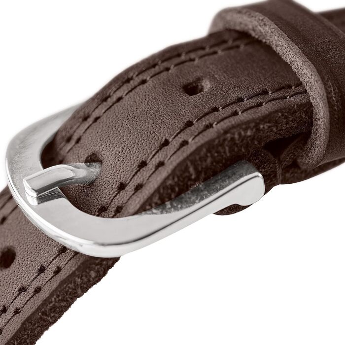 Нашийник для собак HUNTER LEMVIG, шкіряний, чорний/сірий, розмір 40, Made in Germany