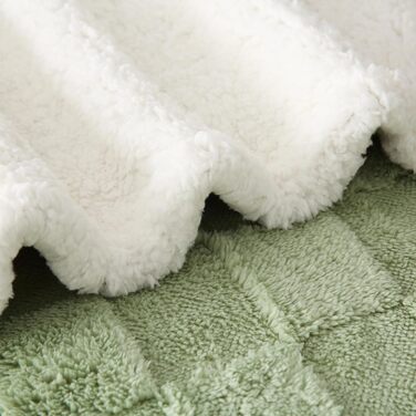 Плед Gracelife Sherpa з м'якого флісу, великий, теплий, 150 x 200 см (80'*90', світло-сірий)