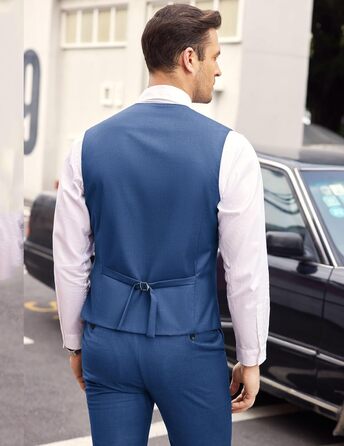 Жилет чоловічий COOFANDY стильний, для весілля та ділових зустрічей, колір Кьонігсблау, розмір 4XL