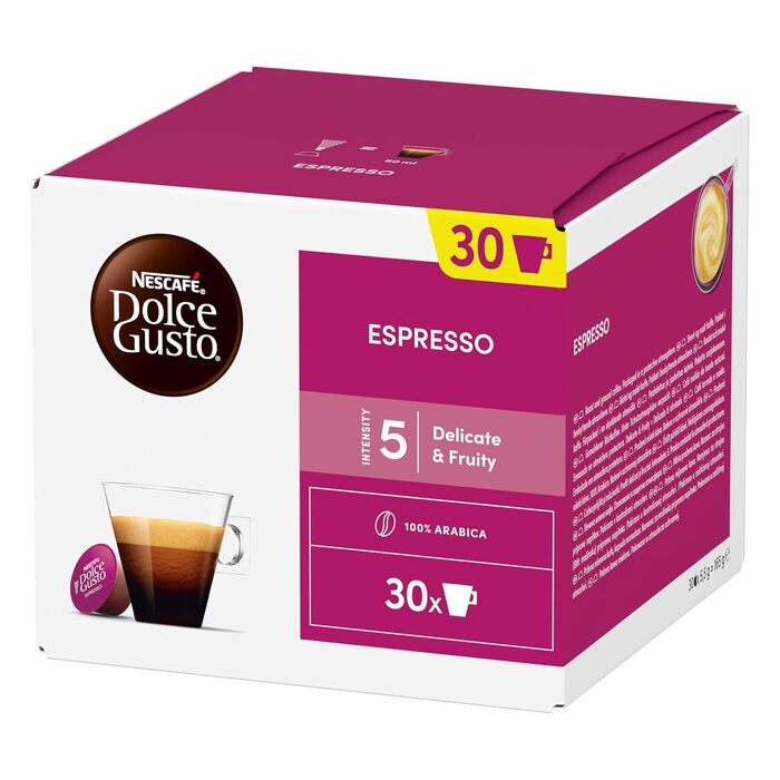 Кавові капсули NESCAFÉ Dolce Gusto Espresso, набір 3х30 шт (90 капсул)